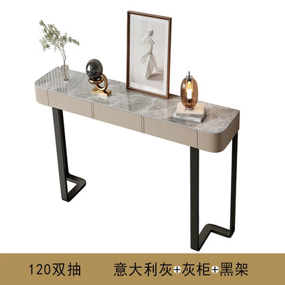 Italian Luxury Console Table With Storage Thin Living Room Entrance Console Table Rectangle Glam Woonkamer Tafel Furniture