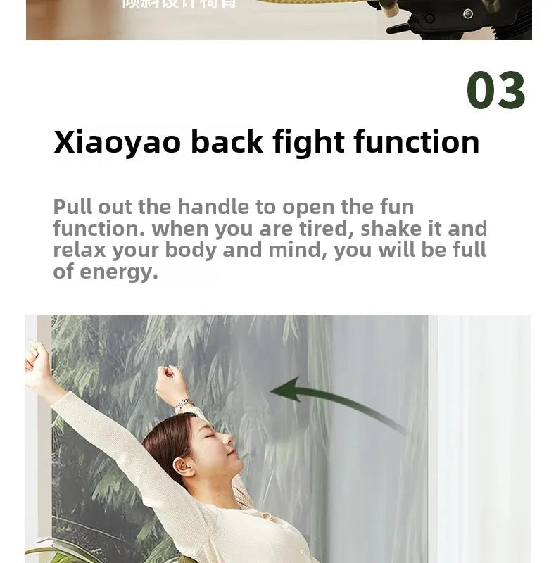 Comfortable Genuine Leather Chair Steel-Legged Adjustable Swivel Seat Ergonomic Desk Chair for Prolonged Sitting