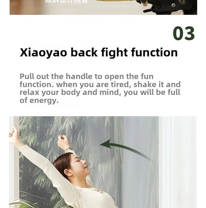 Comfortable Genuine Leather Chair Steel-Legged Adjustable Swivel Seat Ergonomic Desk Chair for Prolonged Sitting