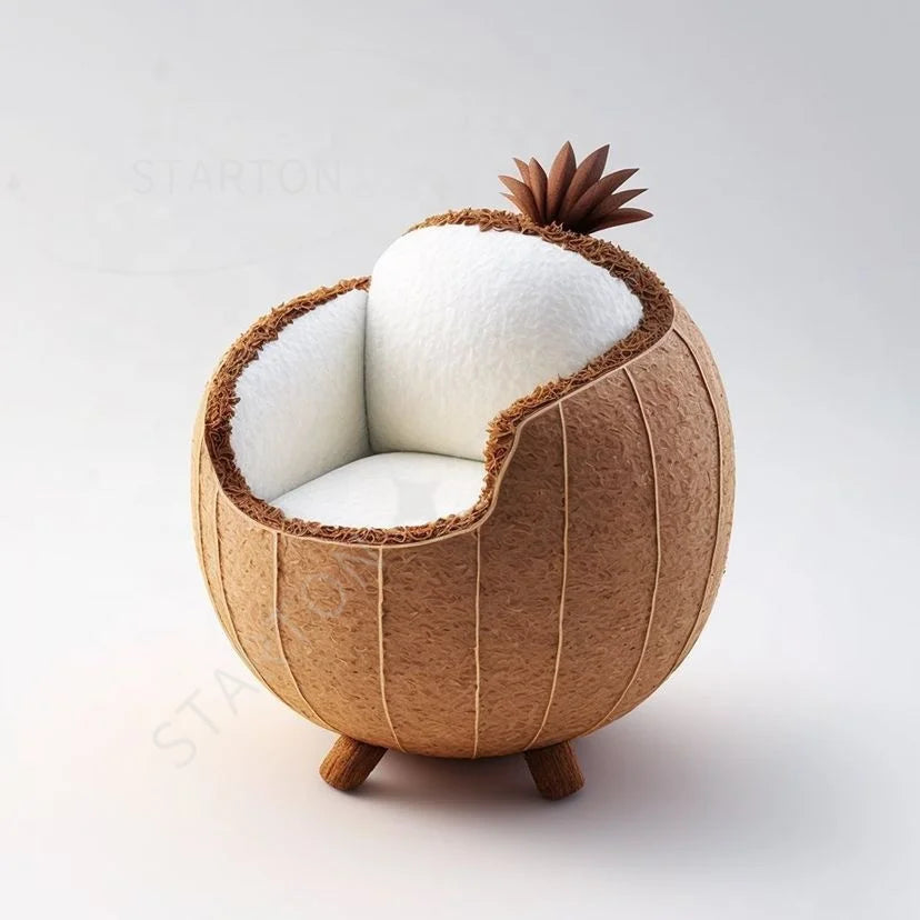 Modern Creative Design Coconut Sofa Single Arm Living Room Bedroom Sofa