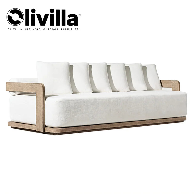 Patio Aluminum Furniture Comfortable Thick Upholstered Cushions Quick Dry StyleSofa Set for Garden Living Room Courtyard