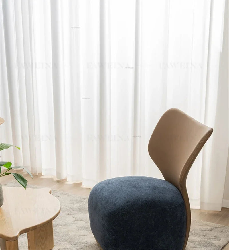 Modern Designer Leisure Living Room Chair Balcony Back Chair Living Room Furniture Nordic Luxury Small Apartment Lazy Sofa Chair