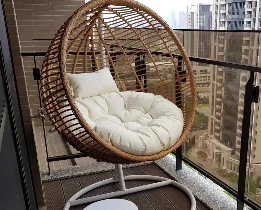 Interior and exterior swings for household balcony hammock outdoor imitation rattan chair round cradle chair hanging chair