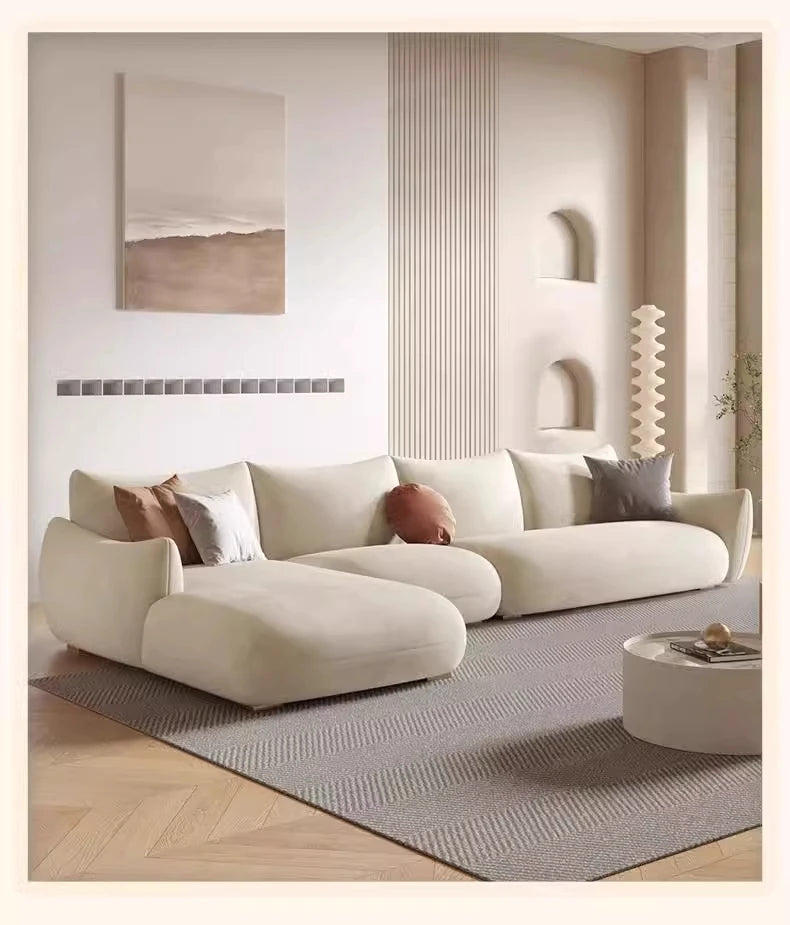 Nordic Cloud Living Room Sofas Cream Loveseat Tiny House Comfortable Living Room Sofas Relaxing Ergonomics Muebles Furniture