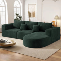 Modular Sectional Sofa L-Shape Deep Seat Comfy Living Room Bedroom No Assembly 1PCS,Customized