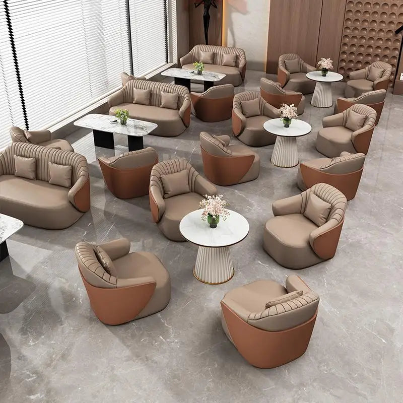 LMM negotiates business office sofa table and chair combination for business reception