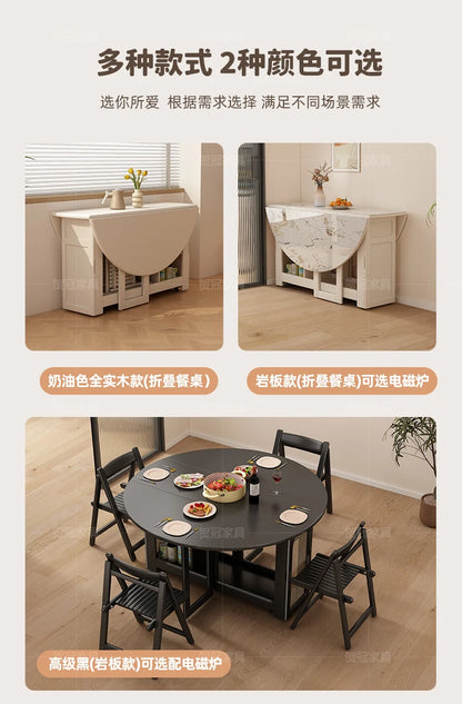 Waterproof Chair Dining Table Breakfast Modern Chair Side Dining Table Space Savers Round Set Sala Da Pranzo Home Furnitures
