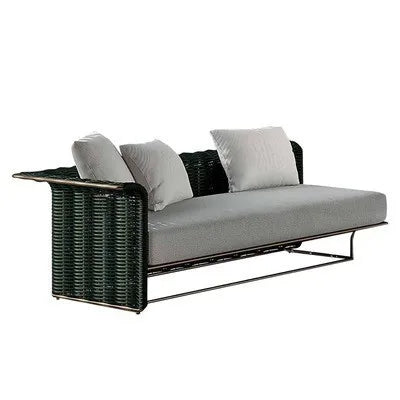 Outdoor sofa courtyard terrace simple rattan sofa waterproof sunscreen balcony rattan chair furniture