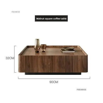 Nordic Solid Wood Coffee Tables Modern Coffee Tables for Living Room Furniture Design Sofa Side Tea Tables Organizer Drawers
