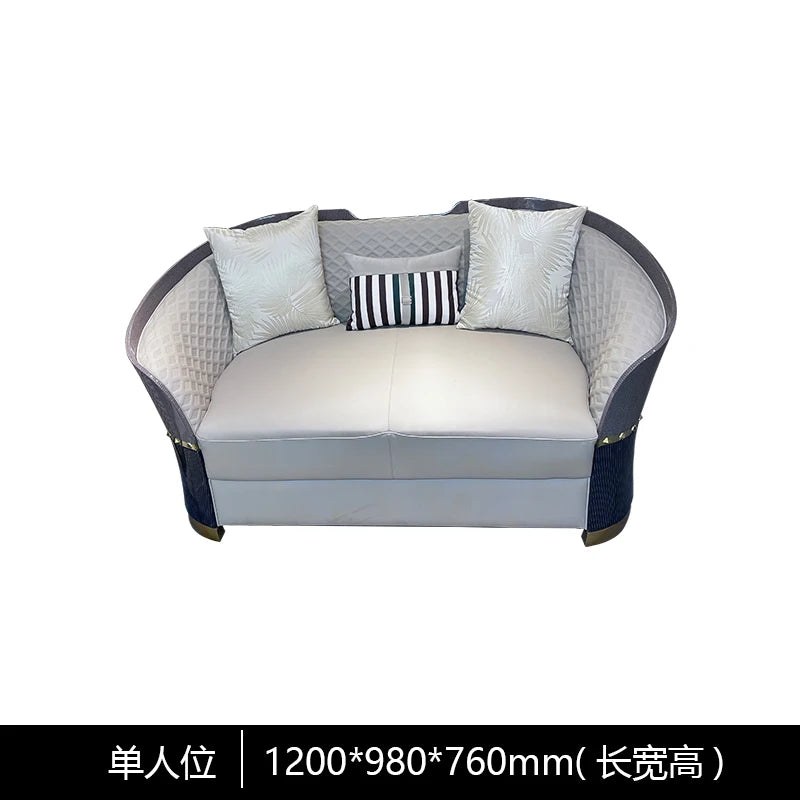 Salon canapés sectionnels salon Tv fond bureau luxe canapé Style nordique cuir Divani Da Soggiorno maison accessoires