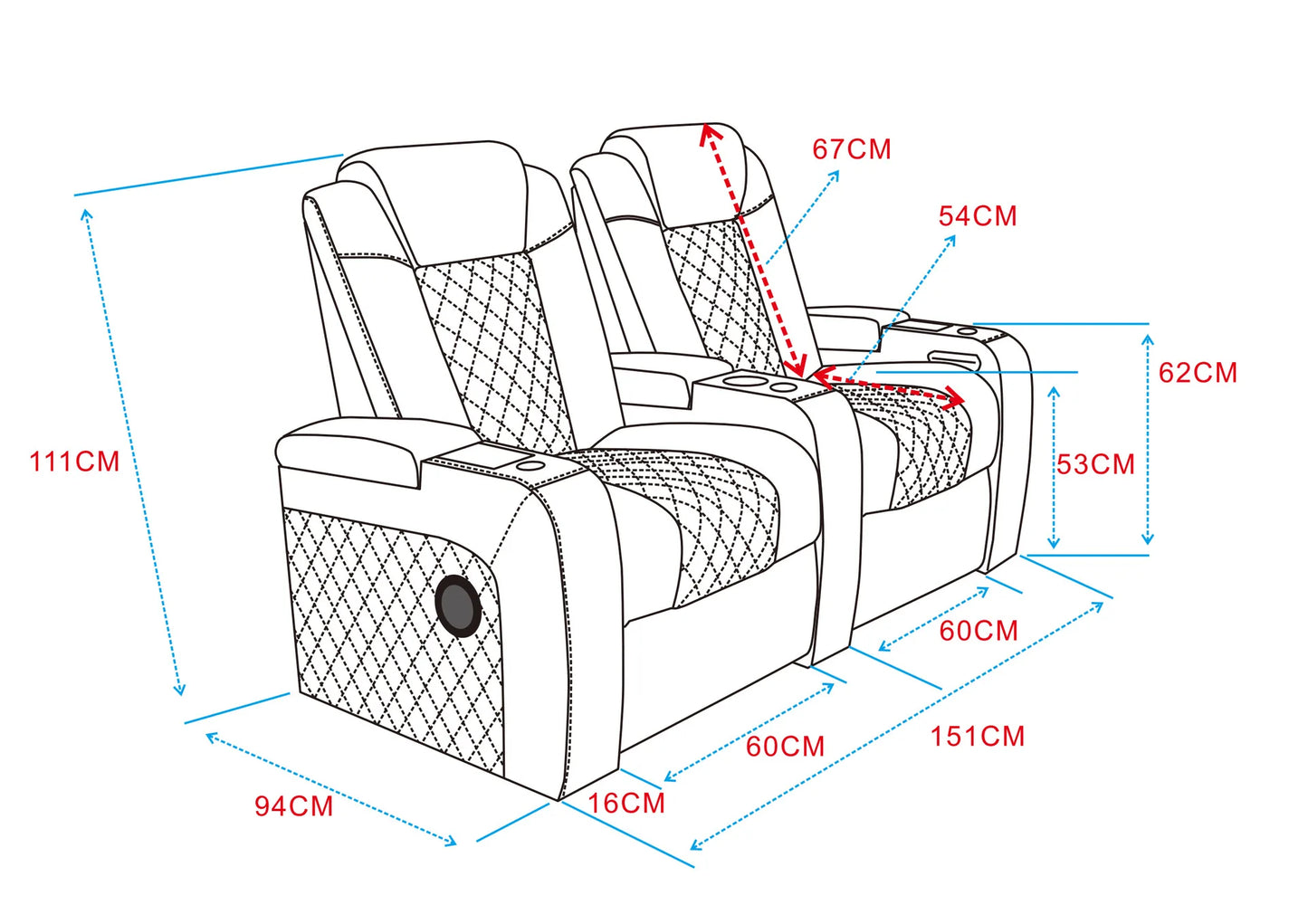 Villa living room leather, sofa first layer cowhide electric multi-function