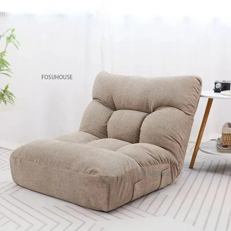 Creative Lying and Sleeping Living Room Sofa Japanese Tatami Bedroom Lazy Sofa Folding Backrest Lounge Chair Home Floor Chair