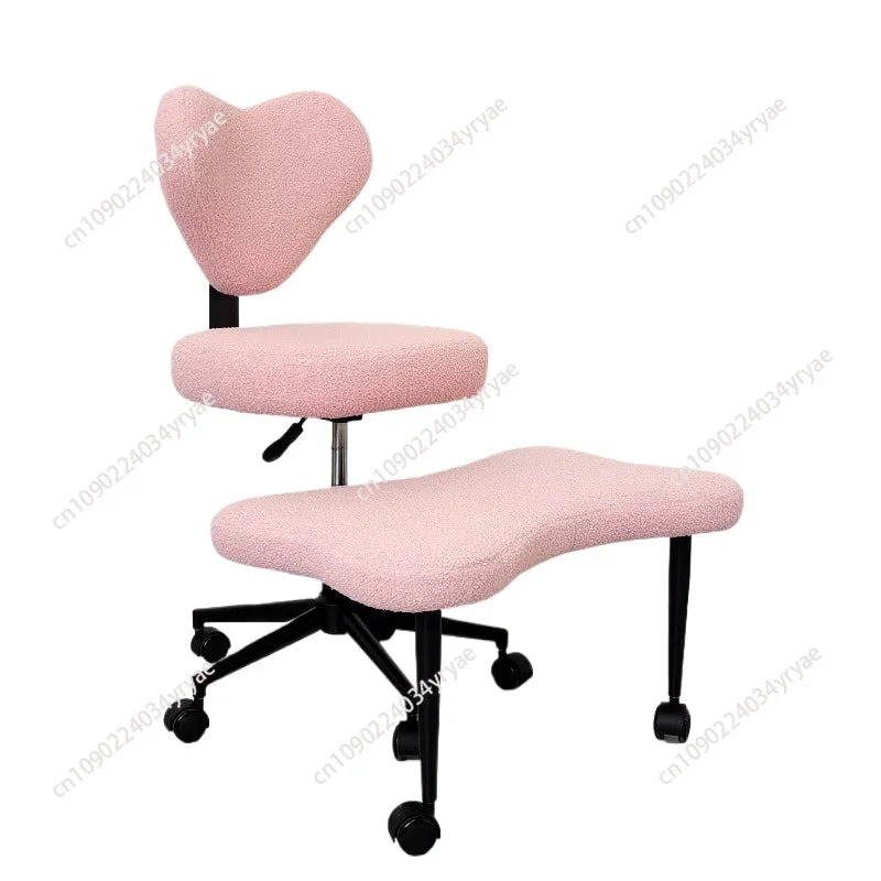 Cross Leg Chair - Meditation Chair with Wheels, ADHD Chair, Height Adjustable Seat, Adjustable Footstool