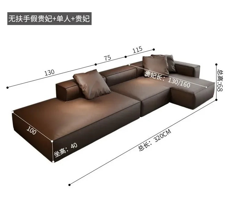 Nordic Minimalist Living Room Sofas Leather Sex Recliner Designer Lounge Sofas Garden Relaxing Designer Divano Salon Furniture