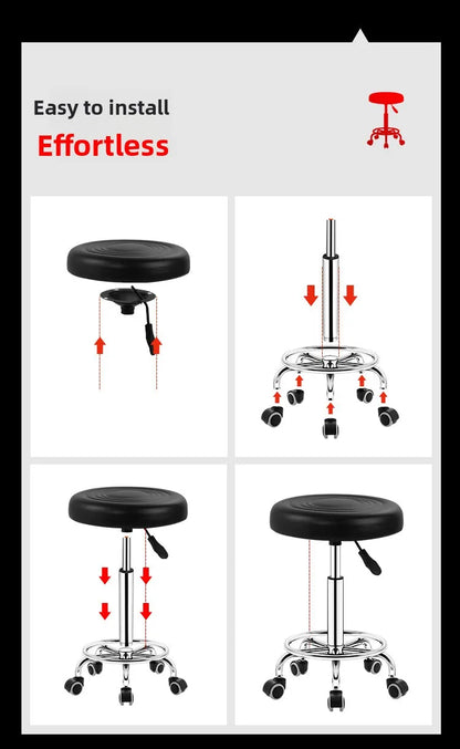 Bar chair swivel chair lift bar chair swivel bar stool haircut chair high stool round stool beauty stool