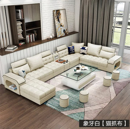 Luxury Minimalist Sofa Multifonction Sectional Storage Massage Sofa Modern Living Room Muebles Para El Hogar Home Furniture