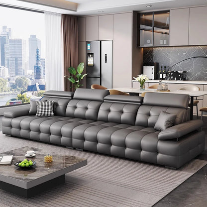 Modern Leather Living Room Sofas Couch Lazy Nordic Luxury Minimalist Living Room Sofas Lounge Designer Muebles Home Furniture