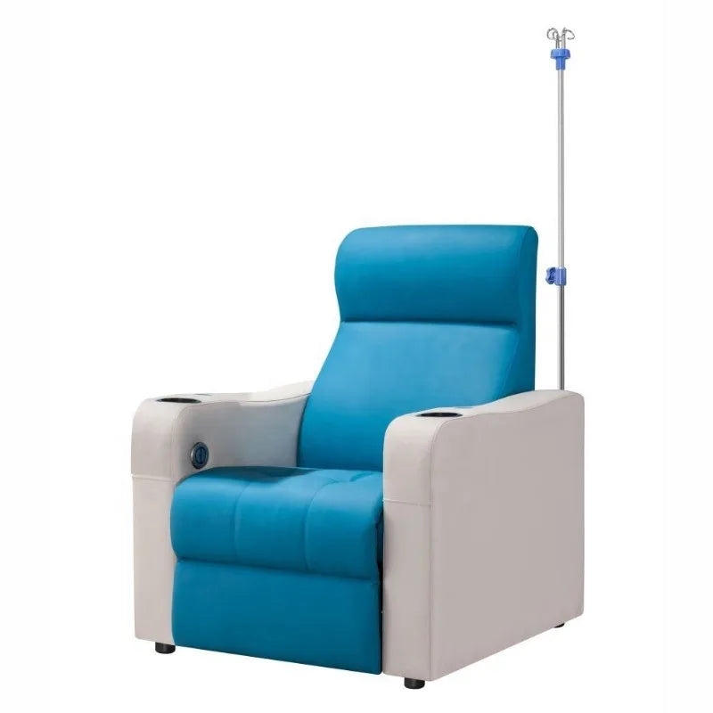 InfusionMedical Electric Sofa Chair Infusion Chair Hospital Furniture with Infusion Rack for Hospitals or Clinics