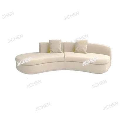 JC Semicircular Curved Special-shaped Sofa, Resting Area, Reception, Beauty Salon Office, Hotel Lobby, Sales Office,