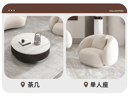 Minimalist Nordic Living Room Sofas Leather Recliner Designer Modern Sofas Luxury Lounge Balcony Cheap Divano Home Furniture