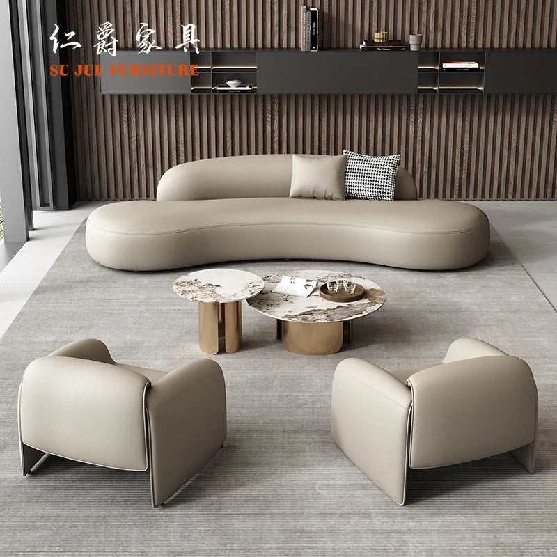 Customizable Reception Negotiation Sofa Set for Living Hotel Lobby Club Exhibition Hall Guest Sales Office