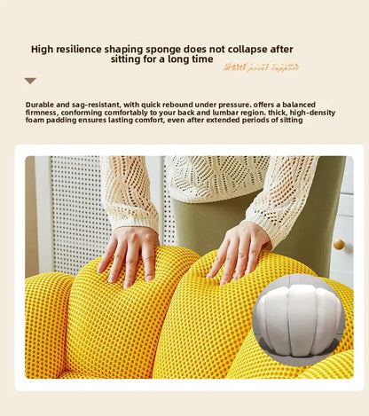 Modern Pumpkin Chair Luxury Bubble Sofa Single Lounge Seat Lazy Recliner for Bedroom Balcony Living Room Aesthetic Accent