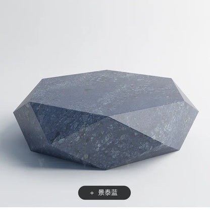 Living room creative water chestnut rock slab coffee table luxury tea table Nordic modern simple diamond rock slab coffee table