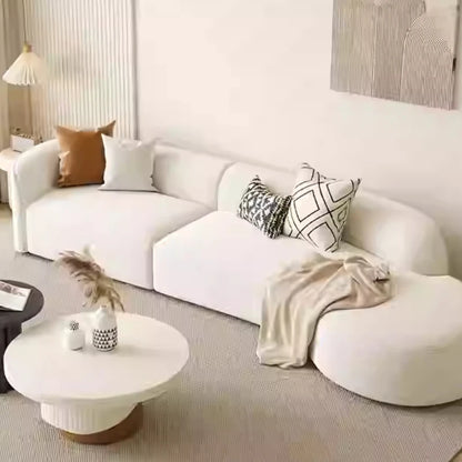 Cream Wind Sofa Modern Simple Aesthetics Designer Relaxing Sofa White Trendy Luxury Living Room Muebles Lounge Suite Furniture