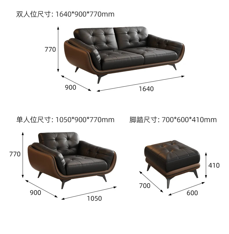 Loveseat Sofa Set Office Chair Compressed Cloud Couch Leather Sectional Sofa Bed Folding Recliner Bankstel Office Furniture