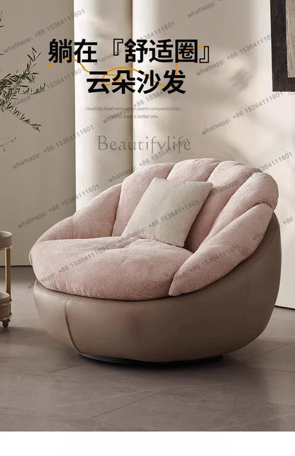 yj57 Sofa chair modern simple living room balcony household lazy leisure chair spot light luxury