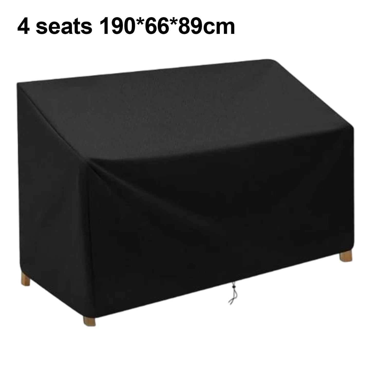 1pc Garden Bench Cover Waterproof Oxford Fabric Breathable Furniture Seat Protective Cover For 2/3/4-seater Benches Spare Parts