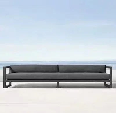 Four Piece Set Outdoor Aluminum Alloy Sofa Terrace Garden Bar Waterproof Sofa Furniture Set outdoor furniture sectional sofa