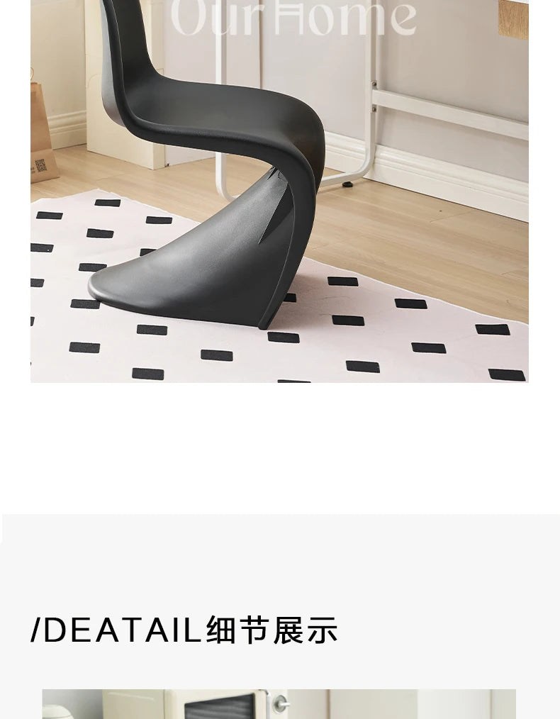 Dining chair Makeup stool Home Nordic minimalist high-end creative style plastic beauty chair