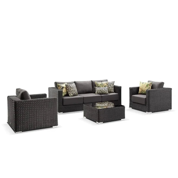 Outdoor Garden Chair Rattan Furniture Set Rope Furniture Set Outdoor Wicker Sofa / Garden Sofa Set