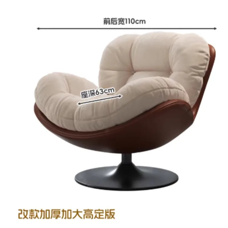 Lazy Sofa Rotating Egg Chair Rocking Recliner for Balcony Home Leisure