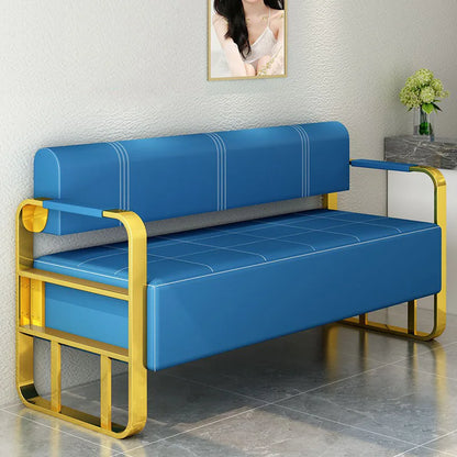 Solid Barber shop sofa chair reception room sitting area long sofa chair thickened equal sofa