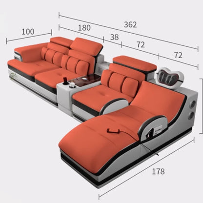 PatioLix Massage Minimalist Sofas Modern Leather Sectional Designer Sofas Lazy Luxury Cadeiras Para Sala De Estar Living Room Furniture