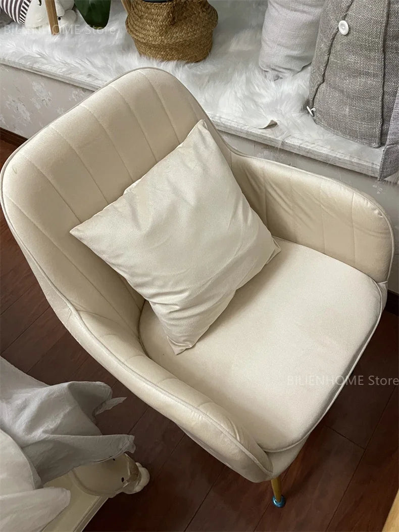 Modern Living Room Dining Chairs Home Furniture Bedroom Dormitory Back Chair Nordic Restaurant Kitchen Cafe Leisure Chair