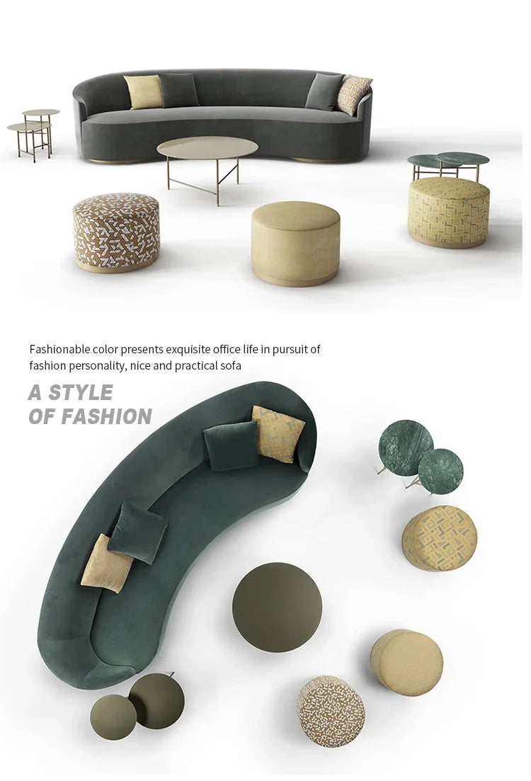 YH8  Modern office leisure sofa personalized creative  hotel lobby lounge area reception living room special-shaped combination