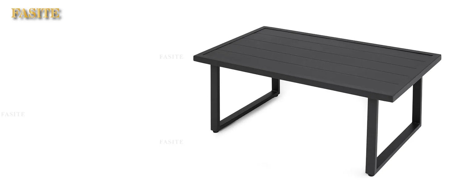 Patio Furniture Set, Metal Patio Conversation Sets with Removeble, High-Resiliency Sponge Cushions, Grey