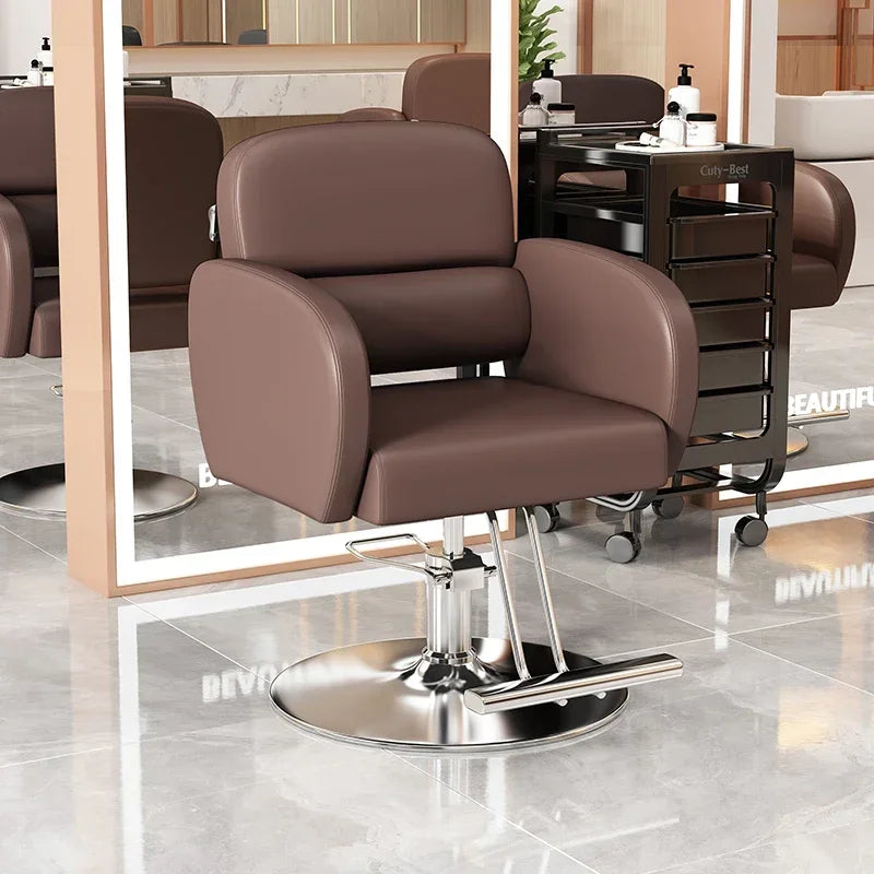 Classic Fashion Barber Chairs Simple Exquisite Trendy Premium Salon Chairs Beauty Modern Bancos Con Ruedas Salon Furniture
