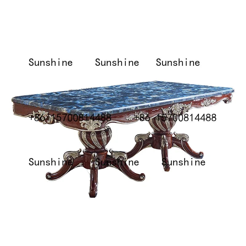European dining table and chair combination villa household high-end small apartment dining tableT
