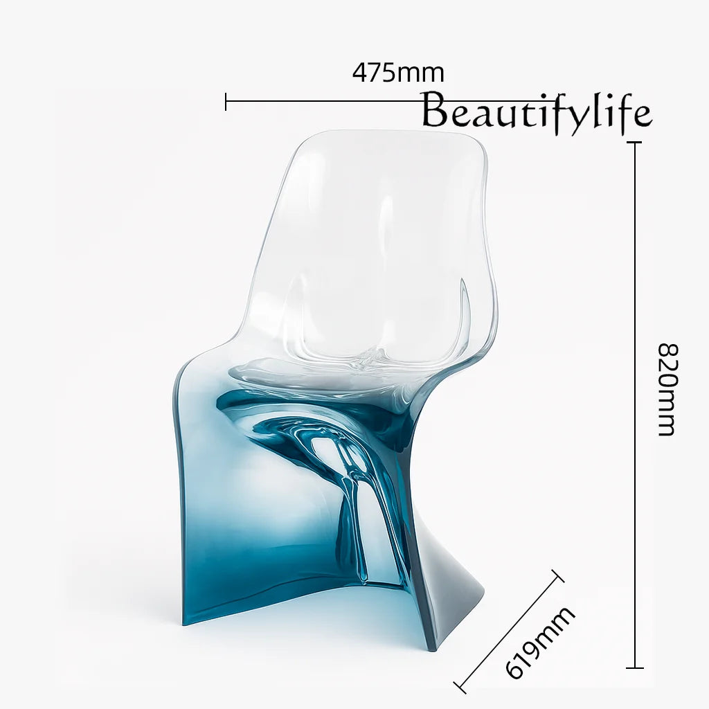 Customize Transparent Luxury Furniture Resin Dinning Chair Chair Handcrafts for Living Room ,hotel, Club