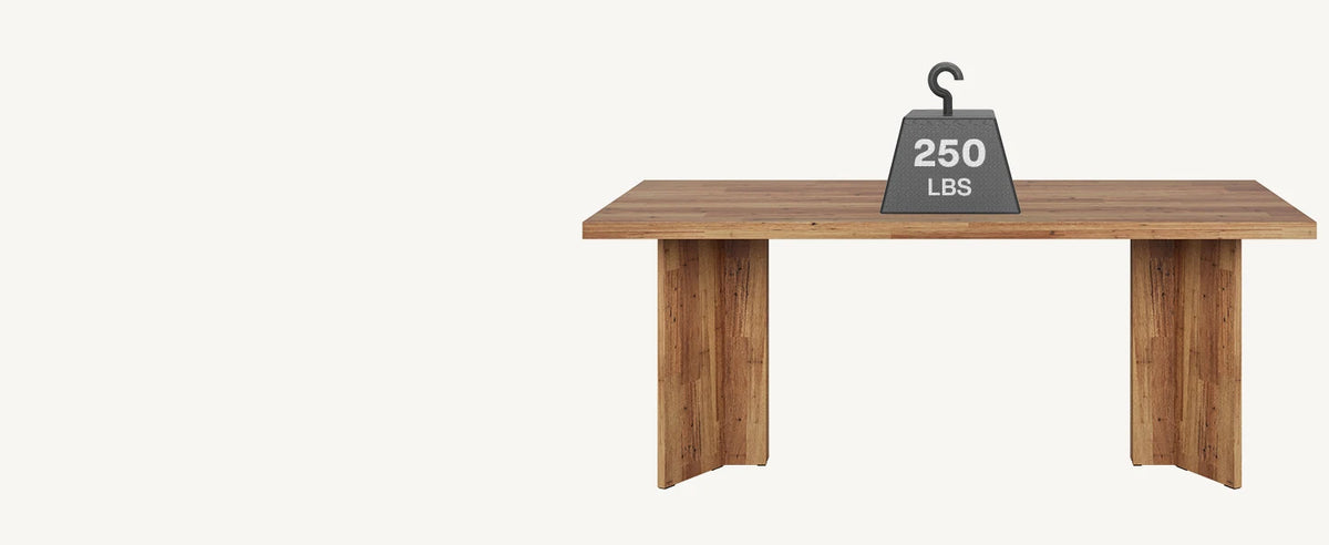 63-inch Dining Table for 4-6, Farmhouse Kitchen Table with Large Tabletop, Rectangular Eating Table for Dining Room, Living Room