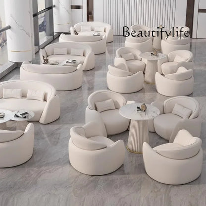 Hotel office negotiation sofa table and chair leisure reception sofa chair