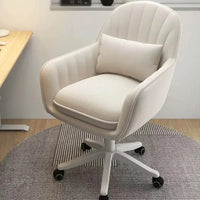 Modern Velvet Home Office Chair Mid-Back Computer Task Chair with Swivel Height Adjustment Tufted Upholstered Office Task Chair