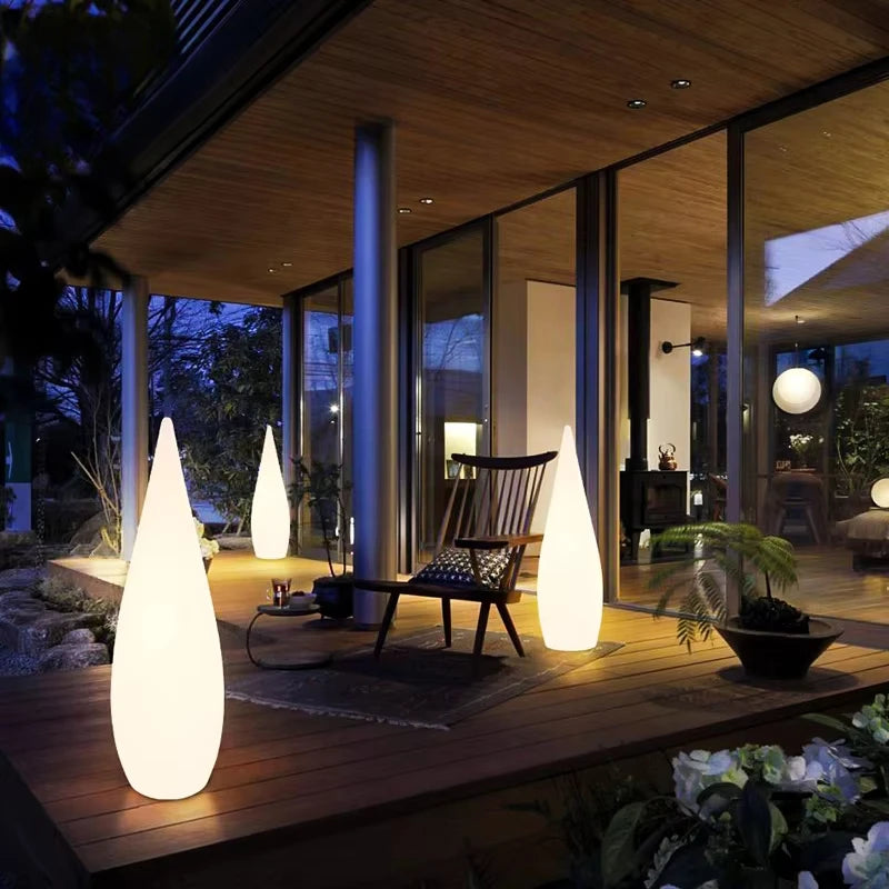 Modern RGB Light Emitting Diode Water Droplet Light Multicolor Outdoor Waterproof Luminous Pool Floor Light