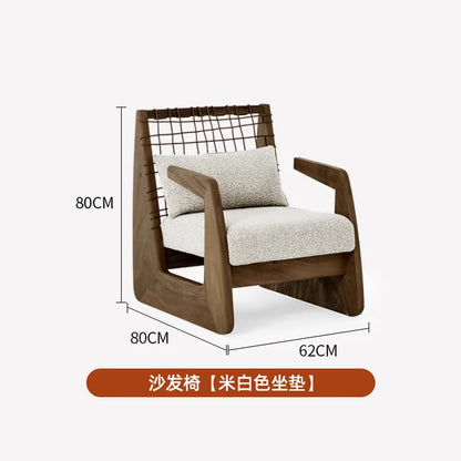 Salon Balcony Living Room Chairs Relax Modern Individual Wooden Living Room Chairs Comfortable Lazy Sillon Postmodern Furniture