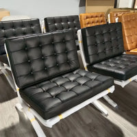 Chair Minimalist Leather Small Apartment Living Room Balcony Lounge Chair Modern Light Luxury Single Sofa Leisure