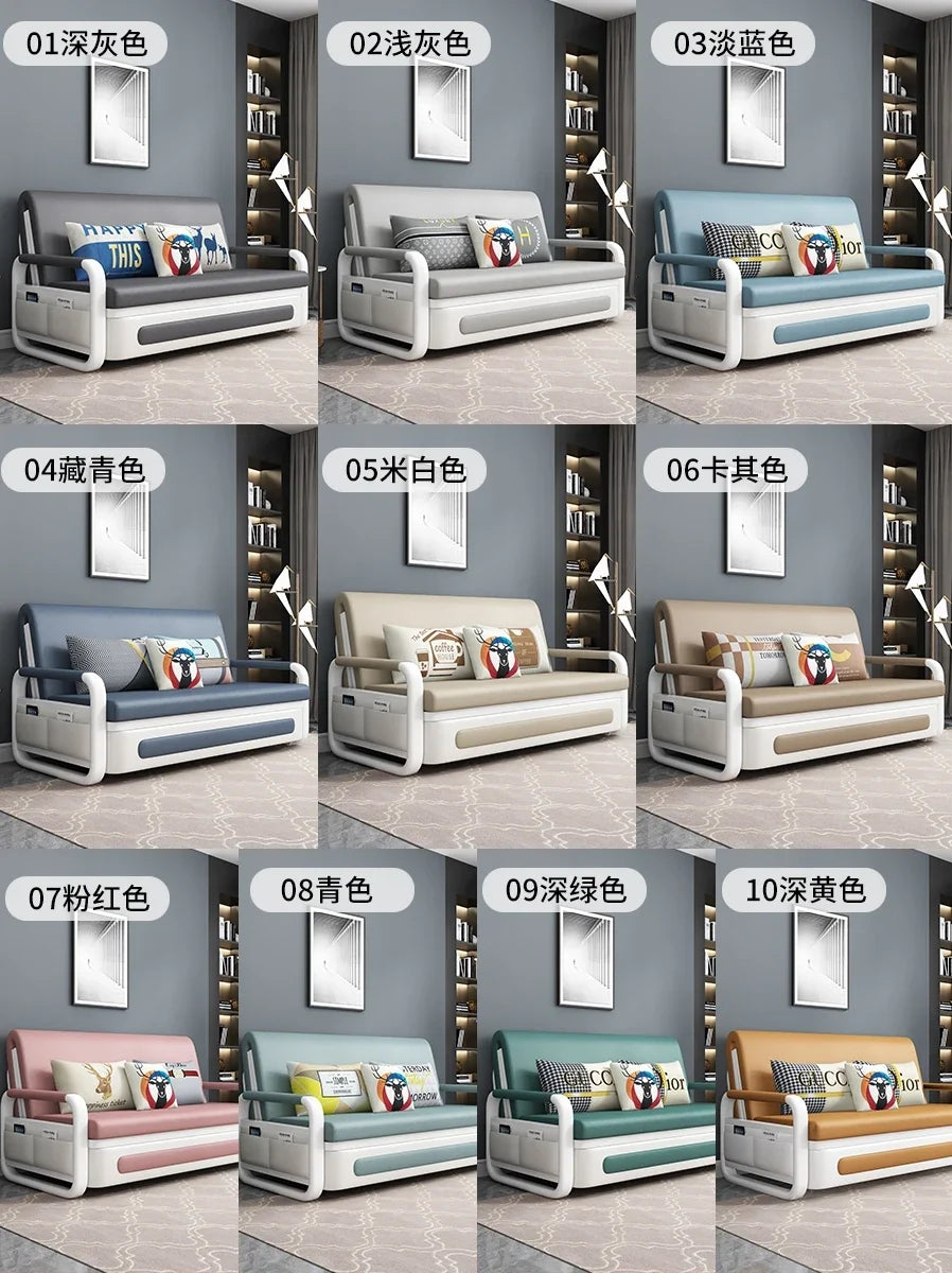 Sofa bed dual-purpose foldable single multi-functional storage small apartment living room double